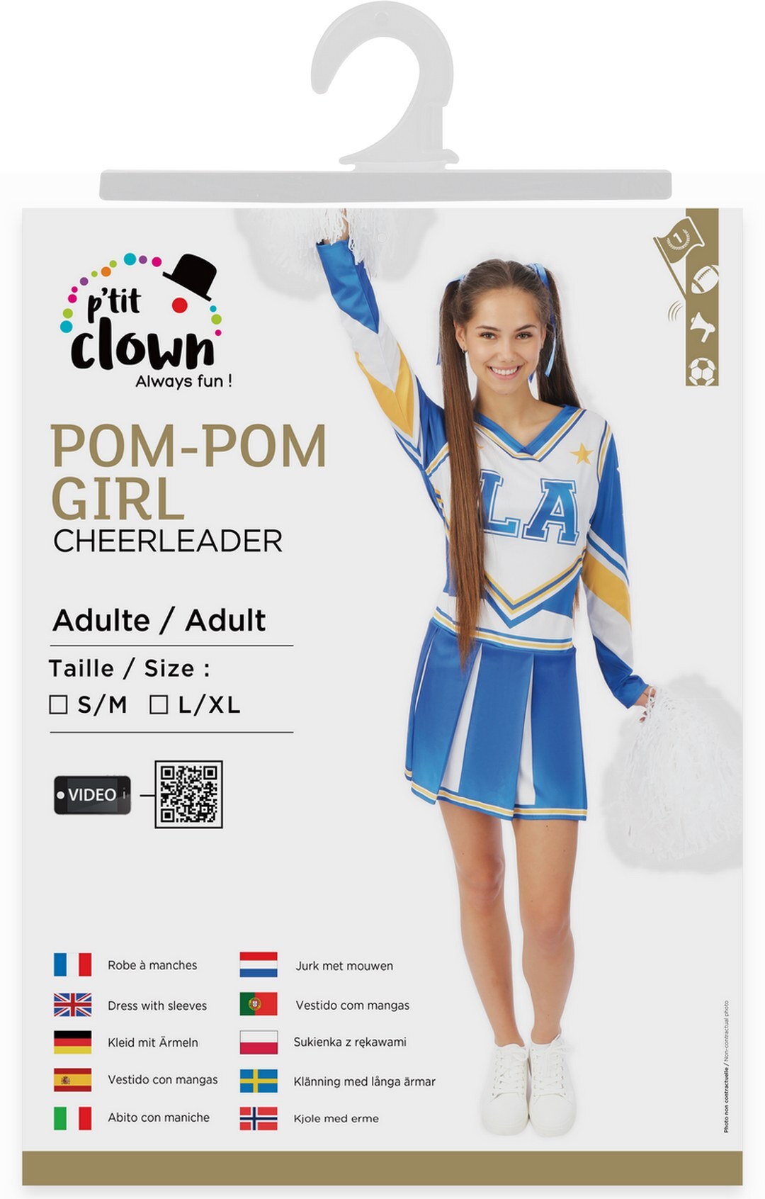 Costume de pom-pom girl violet