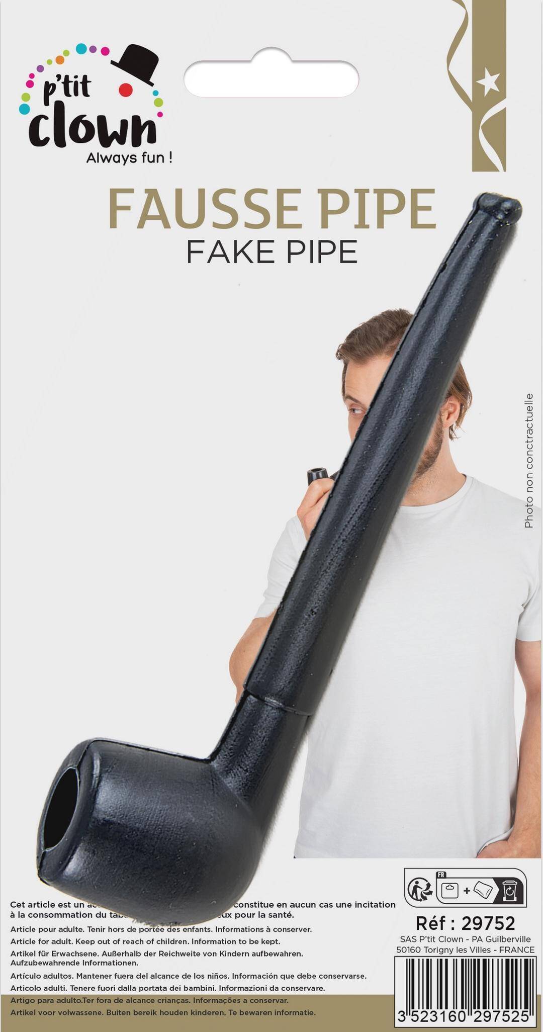 Fake pipe - black