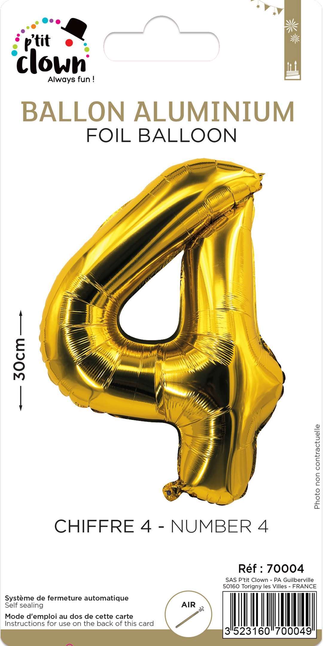 kurtrusly Ensemble de Ballons d'Anniversaire Ballons en Aluminium 1-8 Ans Ensemble de Ballons Décoration de Fête 3 Chiffres