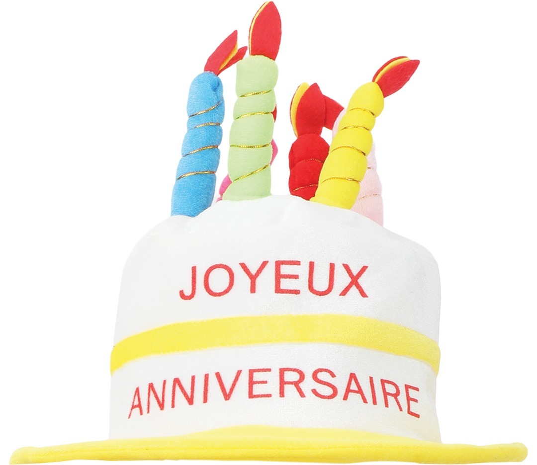 Carte de fête de chapeau joyeux anniversaire | Vecteur Premium