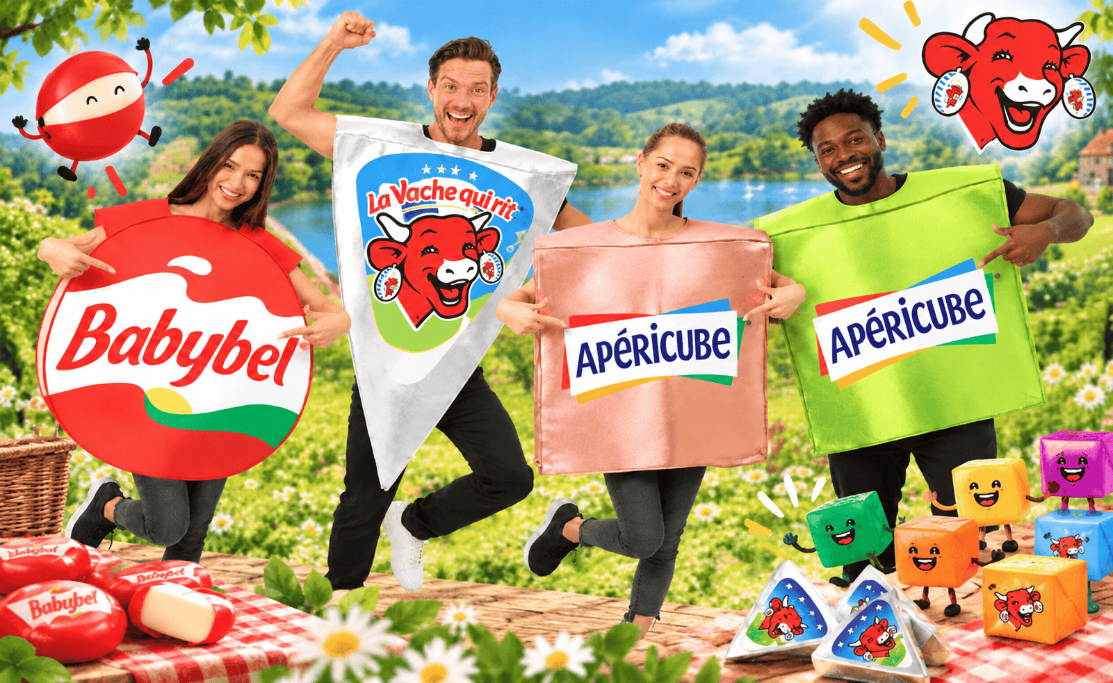 La Vache qui rit, Babybel et Apéricube débarquent chez P’tit Clown ! ????