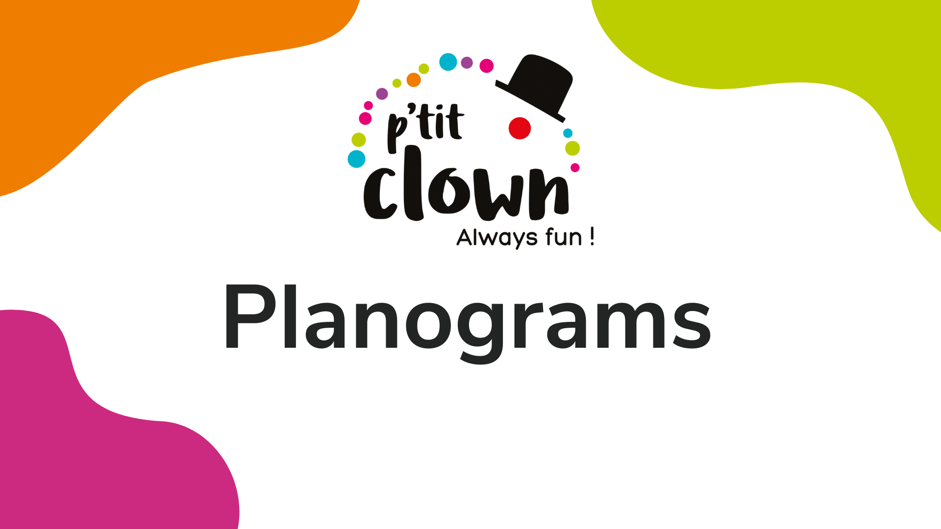 Planograms P'tit clown
